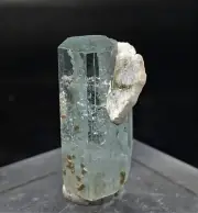 70 CT Aquamarine Crystal WAlbite Mineral Specimen From Skardu Pakistan.