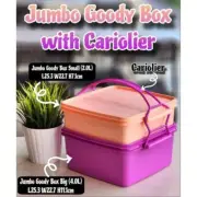 TUPPERWARE Jumbo Goody Box Set with Cariolier