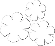 TXIN Set of 3 Bowl Cozy Template, Flower Bowl Pattern Quilting Template, Clear Acrylic Bowl Wrap Pre Cut on Fold Stencil, DIY Bowl Holder Patchwork Ruler for Sewing DIY Kitchen Crafts (8/10/12 Inch)
