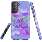 For Samsung Galaxy S22+ Plus Case, Armour Cover, Enchanted Butterfly