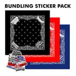 MERAH HITAM FAKELAB BANDANA X HIPHOP SORINGIN 黑色藍色紅色 LENSO S