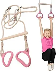 Swing Bar, Ergonomic Gym Hoop Swing Equipment 57.09x14.96x1.18 inches, Stable Indoor Outdoor Play Set, Fun Backyard Playground Game for Physical Activity and Balance Training
