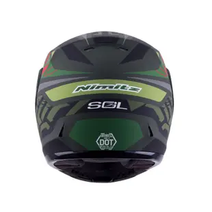 【SOL Helmets】SM-3可掀式安全帽 (戰將_消光軍綠/草綠) ｜ SOL安全帽官方商城