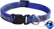 yanzisura Small Dog Collar,Reflective Dog Collar with Bell - Weather-Resistant Lightweight Pet Supplies for Hiking Adventures Outdoor Exploration Training Outdoor Activities