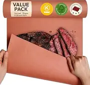 Katbite Butcher Paper Roll-17.25 in x 36 ft-Unbleached, Unwaxed, Uncoated Butcher Paper for Sublimation with Dispenser Box -Pink Butcher Paper for Smoker-Unwaxed Butcher Paper-Butcher Block Paper