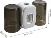 Toothbrush Holder Wall Mounted, Automatic Toothpaste Dispenser Squeezer Kit