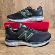 Mens New Balance Fresh Foam 680v7 Black Green Size 13 4E Xwide Running Shoes New