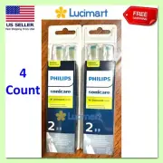 Philips Sonicare W DiamondClean HX6062/65 Replacement Brush Heads Total 4