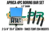 Boring Bars (1/2" SHANK) For Boring Head - Replacement Carbide Inserts 4 Pack