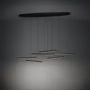 Lindoza LED Pendant Light 6Lt in Black and White