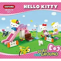 在飛比找樂天市場購物網優惠-媽媽買 益智玩具 KT Kitty 遊樂場溜滑梯積木(韓國 