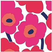 Ideal Home Range Unikko Printed Marimekko 20 Paper Napkins, Red
