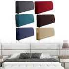 Bed Headboard Cover Removable Bed Backrest Cover Solid Color