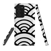 For Samsung Galaxy Note 20 Ultra Case, Armor Back Cover, Japanese Folk Waves