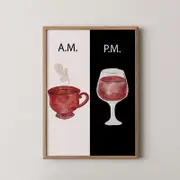[Namly Design] Poster - AM PM Humor