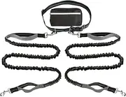 Tie Out Cable for Dogs,Reflective Dog Tie Out Cable for 2 Doggy | Heavy Duty Nylon Doggy Lead with Storage Bag Pet Supplies for Runner Outside Backyard
