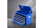 Giantz 9 Drawer Tool Box Cabinet Chest Toolbox Storage Garage Organiser Blue