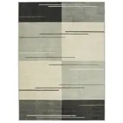 Sahara 160 x 230cm Lines Jet Rug