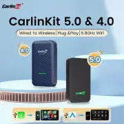 CarlinKit 5.0 & 4.0 Wireless CarPlayAndroid Auto Adapter iOS & Android Dongle