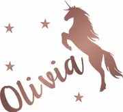 [Namly Design] Wallsticker - Unicorn and Stars / Personalised