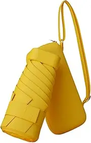 [Perfeclan] Mini Umbrella for Purse Travel Umbrella Sun Protection Strong Pocket Umbrella Folding Umbrella Rain Umbrellas for Hiking Beach Trips Outdoor