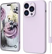 ElestBela iPhone 14 Pro Case, Silicone, Slim with Microfibre, Scratch-Resistant All-Round Protective Case for iPhone 14 Pro 6.1 Inch Purple