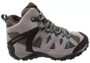 Womens Merrell Deverta 2 Mid Waterproof Comfort Leather Hiking Boots - ModeShoes