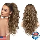 SEIKEA Ponytail Extension, 20" Lightweight Fluffy Drawstring Ponytail Long Wa