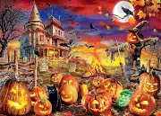 Halloween Puzzles for Adults 1000 Piece, Wooden Jigsaw Puzzles 1000 Pieces