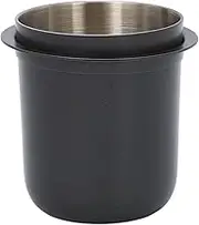 Dosing Cup, 58mm Stainless Steel Coffee Dosing Cup, Portafilter Dosing Cup, Espresso Dosing Cup for Coffee Tamper, Espresso Coffee Machine Tools, Fits 58mm Portafilters (Black