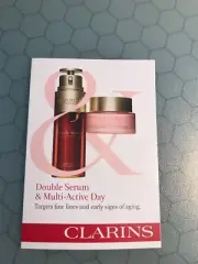 CLARINS Double Serum 0.9 ml + Multi-Active Day Cream 2 ml Samples Authentic