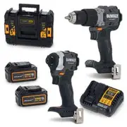 DEWALT MCLAREN 18V XR Brushless 2 Piece 2 x 5.0Ah Combo Kit DCK200MP2T-XE