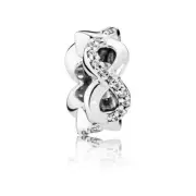 New 100% Genuine Authentic Pandora Sparkling Infinity Spacer Charm #792101CZ~