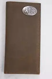 ZEP-PRO NCAA Texas A&M Aggies Long Crazy Horse Leather Roper WALLET ONLY NO BOX