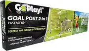 Go Play! Goal Post 2 in 1 Game, Kids Soccer Goal Net & Portable Soccer Goal Net, Pop-up & Foldable, Outdoor & Indoor Use, Suitable for Ages 5+