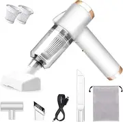 KOROICK Wireless Handheld Car Vacuum Cleaner - 90° Foldable Portable for Car, 9000PA Suction Cordless Vacuum, Rechargeable Mini Vehicle, Home and Office -White (Q8)