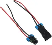 WEKADRIN 2pcs Car Waterproof Connector Wire Socket Plug Waterproof Plug Connector Water Proof Connectors Wire Connectors for Automotive Replacement Automotive Plug Kits Plastic Black
