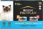 Purina Pro Plan Urinary Tract Health Wet Cat Food Variety Pack, Focus Chicken & Beef & Chicken - (12) 5.5 oz. Cans