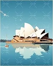 TAOPAOLAB Sydney Opera House Paint by Numbers Kit for Adults – DIY Iconic Landmark with Reflection Painting on Canvas 16x20In, Acrylic Paint Set, Suitable for Beginners, Art for Home Decoration/Gifts