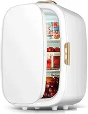 Mini Fridge for Bedroom, Portable Skincare Fridge with LED Makeup Mirror (3 Brightness Levels), 20L Capacity, AC/DC Power, Quiet Mode, Ideal for Travels.