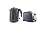 Russell Hobbs Colour Plus 1.7L Kettle and 2 Slice Toaster - Storm Grey