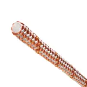 Teufelberger 7380006 Sirius Rigging Rope, Orange/White, 14mm x 60m