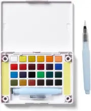 Koi Pocket Field Sketch Kit - Watercolor Sets for Painting on the Go - 24 Colors