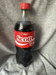 Share a Coke with Scott 2025 Personalized Gift Coca Cola Bottle 20oz HTF