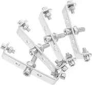 Mipcase 4pcs Quick Release Seat Bolt Silver Bicycle Seat Tube Metal Seat Post Clamp Bicycle Quick Release-seat Tube Clamp