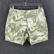 Tommy Bahama Palma Toile Boracay Bermuda Shorts Women's 4 Green Floral 5" Inseam
