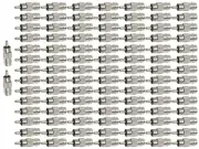 100 pcs BNC Female Jack to RCA Male Coax Adapter Plug for Security Camera