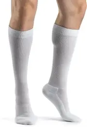 Sigvaris Men's Cushioned Cotton Socks 15-20mmHg (White) Size A