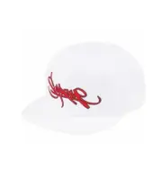 SUPREME Handstyle 6 Panel White Snapback Cap Hat Red Brand New Graffiti Money