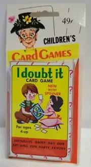 New In Package Vintage Warren Paper I Doubt It Card Game MCM